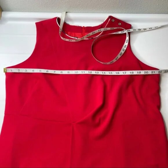 Barbour Leathen Dress Red Summer Tartan Print, New w/ Tags, Size 14 (US) - Picture 13 of 14